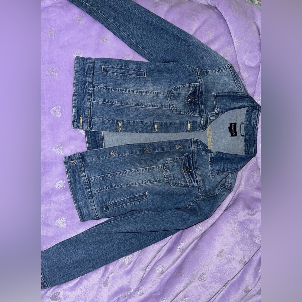 Blue womens jean jacket